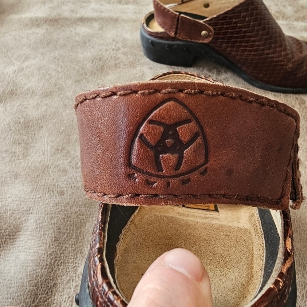 Ariat Weaved Leather Mule Slide - Picture 5 of 9